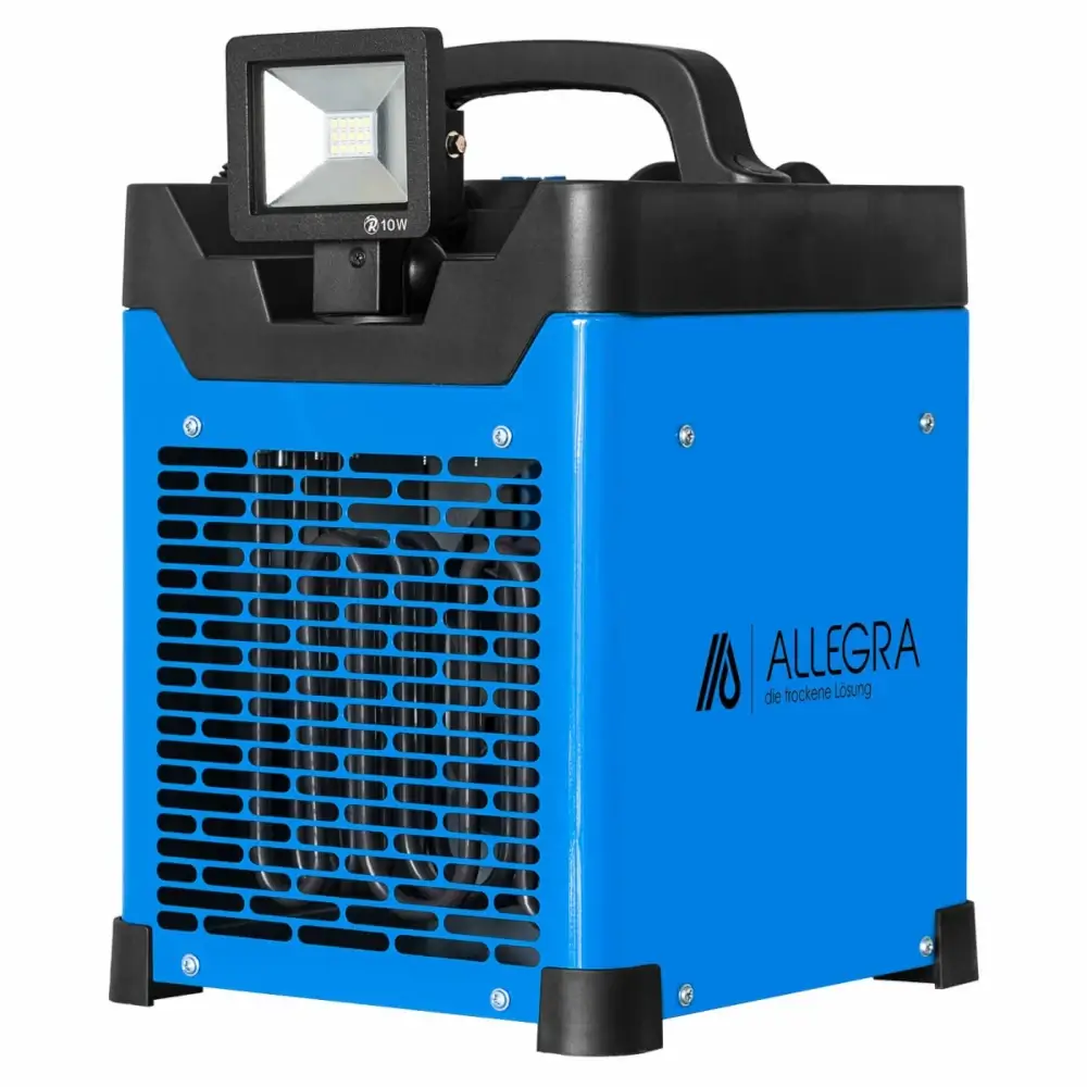 Allegra AB-H35 Elektroheizer 3,3 kW mit Baulampe, Bluetooth, USB
